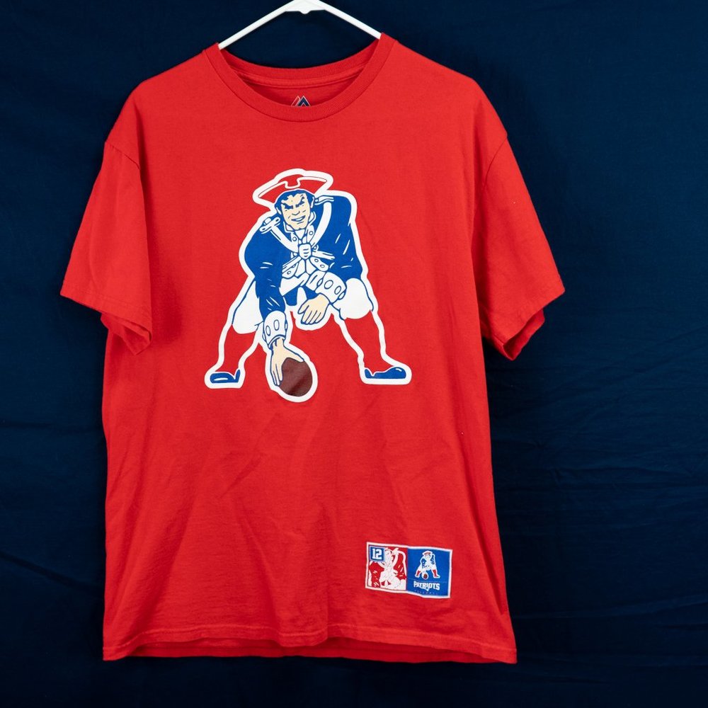 L NFL New England Patriots Tom Brady Men's T Shirt New Majestic Free Shipping